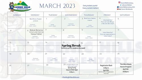 March 2023-School Calendar